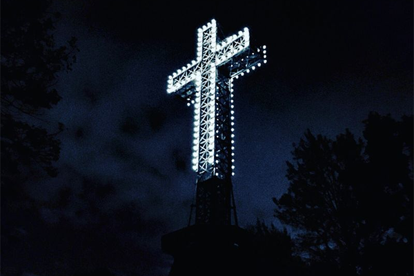 Cross on Mont-Royal Quebec.